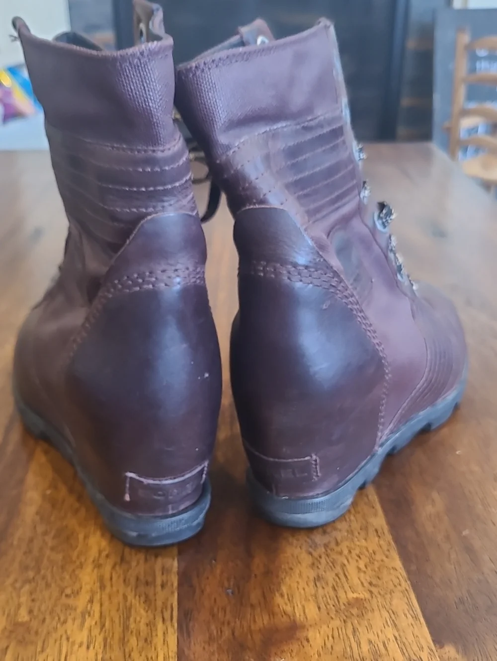 Sorel Lexie Wedge Brown Size 11